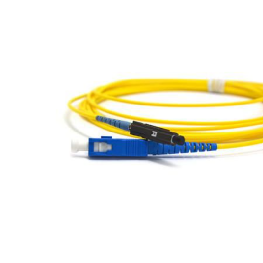 MicroConnect Fiberkabel Simplex MU SC 2m Gul