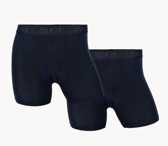 Tufte Mens Softboost Boxer Briefs 2pk Navy M