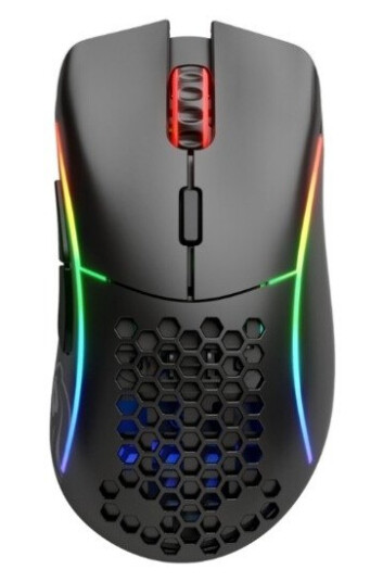 Glorious Model D- Wireless - Matte Black - Gaming mus - Optisk - 6 - Svart med RGB-lys
