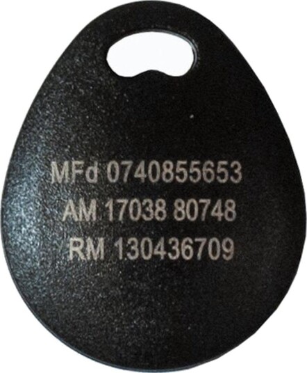 Axema Nøkkelbrikke 1-9007-08 Med Lasergraverte Sifre