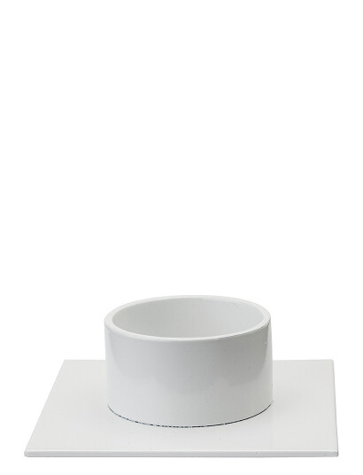 Kunstindustrien Candleholder -The Square - White - Ø 5 CM