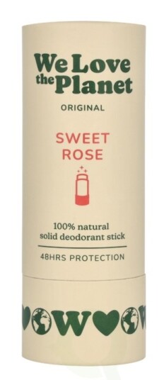 We Love The Planet Original Deodorant Stick 40 g Sweet Rose We Love The Planet Original Deodorant Stick 40 g Sweet Rose