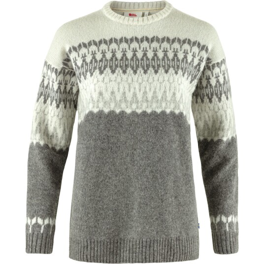 Fjellreven Övik Path Knit W Grey-chalk White XS