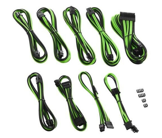 CableMod PRO ModMesh C-Series RMi/RMx Cable Kit - Black/Light Green CableMod PRO ModMesh C-Series RMi/RMx Cable Kit - Black/Light Green