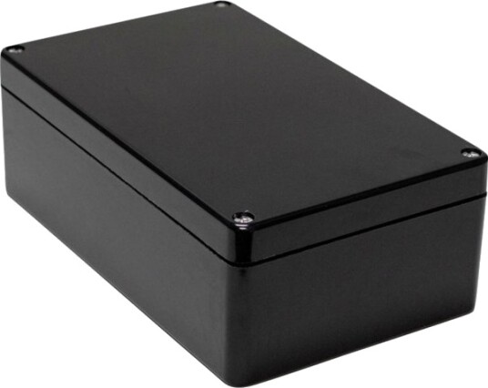 Hammond 1590ZGRP162BK Universalkabinett 260×160×90 mm Polyester Svart Kabinett
