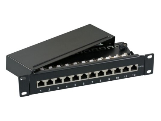Efb Elektronik 37737.12 10000 Mbit/S Cat6a 22/24 Grå Rackmontering 1U
