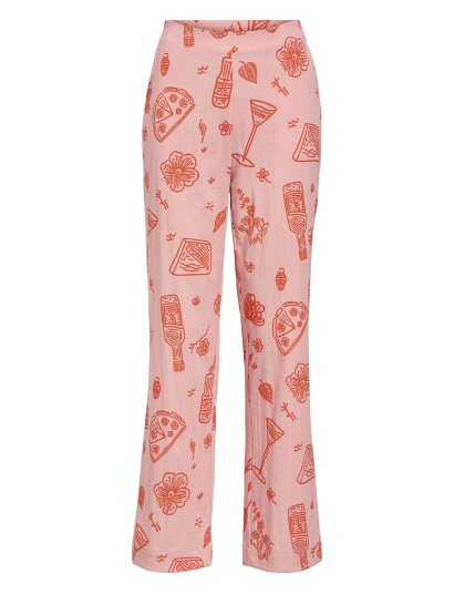 Object Objsage Hw Stright Pants 137 - Pink - 36 Object Objsage Hw Stright Pants 137 - Pink - 36