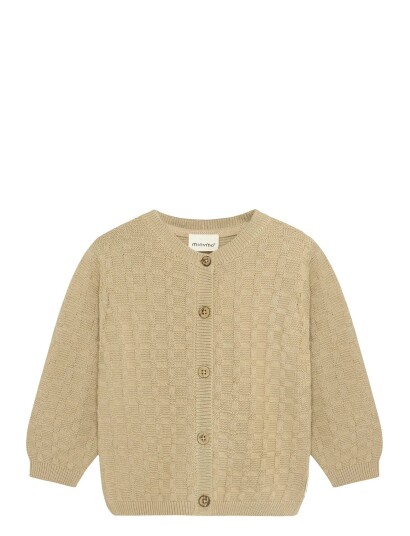 Minymo Cardigan Knit Beige 68