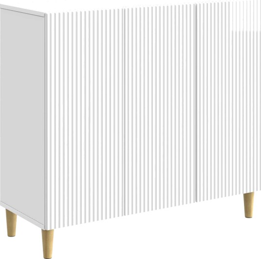  Serviesskap Høgglans hvit 89 x 34,5 x 80 cm Konstruert tre