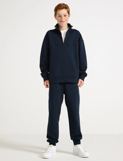 Lindex Trousers Jogger With Gusset Navy 170