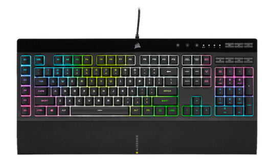 Corsair K55 RGB PRO XT - Gamingtastatur - Nordisk - Svart Corsair K55 RGB PRO XT - Gamingtastatur - Nordisk - Svart