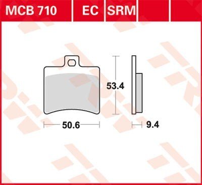 Bremseklosser TRW MCB710 Bremseklosser TRW MCB710