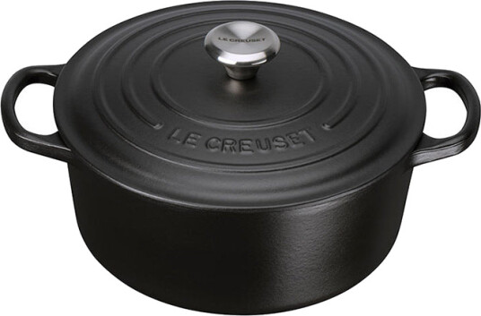 Le Creuset Matte Black Støpejernsgryte 3,3L Sort Matt Le Creuset Matte Black Støpejernsgryte 3,3L Sort Matt