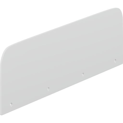 Pressalit Care endeplate til stellebord 70x20 cm Hvit