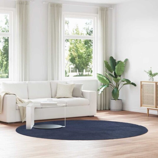  Flossteppe med lang luv NAVARRA marine 240x240 cm polyester 8721158559173