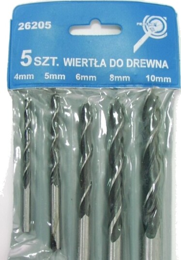 Wiertlo Mega Bor Til Tre/Betong Sylindrisk 4/5/6/8/10 Mm Sett (26205)