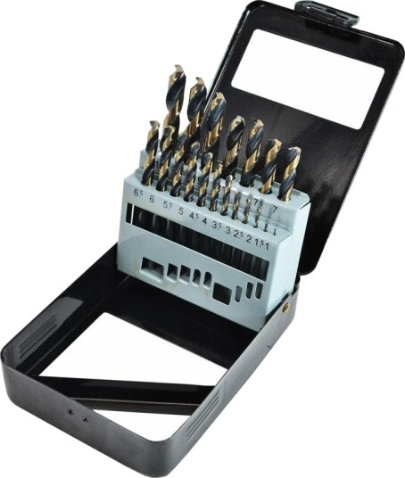Wiertlo Awtools Wiertlo Metall Bor Hss M2 Sett 19 Stk / 1,0–10 Mm, Premium