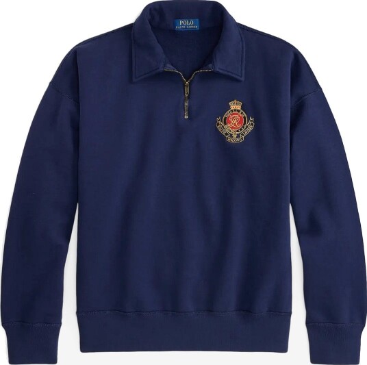 Polo Ralph Lauren Vintage Fit Crest Sweatshirt NEWPORT NAVY S