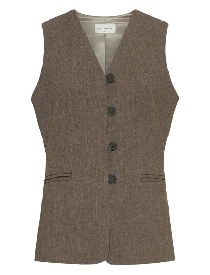 MSCH Copenhagen Mschrosina Michelle Waistcoat - Brown - XS MSCH Copenhagen Mschrosina Michelle Waistcoat - Brown - XS