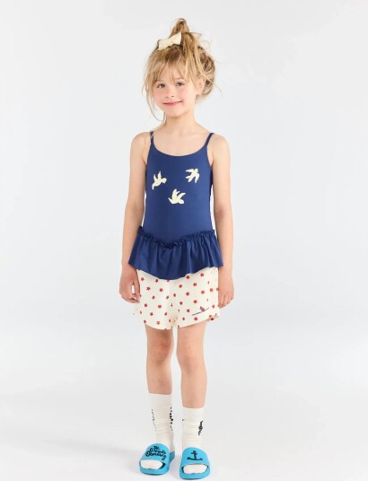 THE ANIMALS OBSERVATORY Gardener Kid Short Sweatpants Raw White White 116