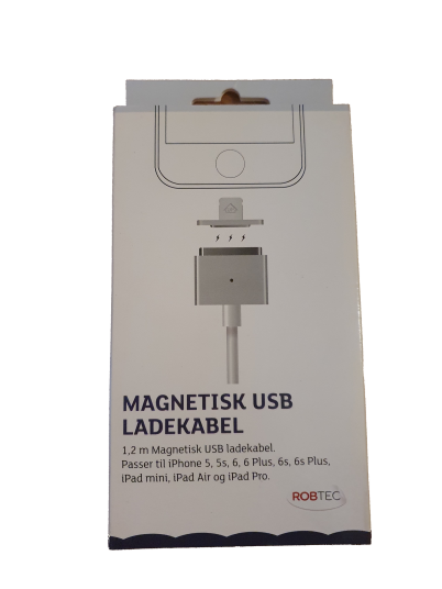 Magnetisk ladekabel 1.2m til iPhone m/ Lightning Magnetisk ladekabel 1.2m til iPhone m/ Lightning