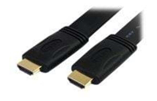 StarTech 5m Flat High Speed HDMI Kabel med Ethernet - Sort StarTech 5m Flat High Speed HDMI Kabel med Ethernet - Sort