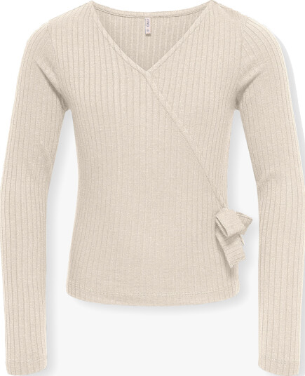 Kids Only Fransiska School Wrap Top Hvit 110/116