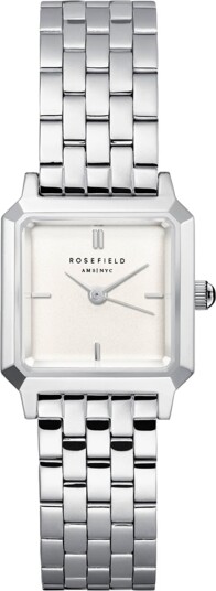 Rosefield Boxelle Dameklokke med stållenke Rosefield Boxelle Dameklokke med stållenke