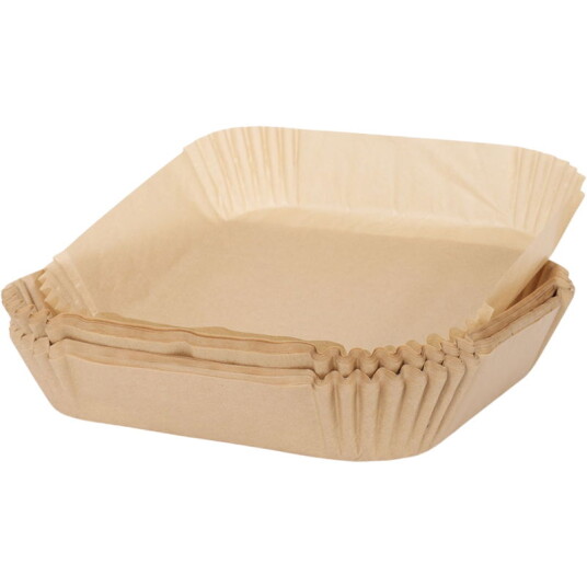 Papirforme Til Airfryer | Kvadratiske | 100 Stk. Papirforme Til Airfryer | Kvadratiske | 100 Stk.