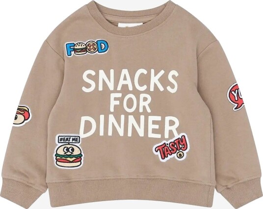The New Tnstyoung Os Sweatshirt TAUPE GRAY TN 92