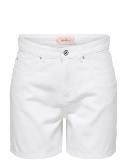 ONLY Onlphine Dnm Shorts Noos White M