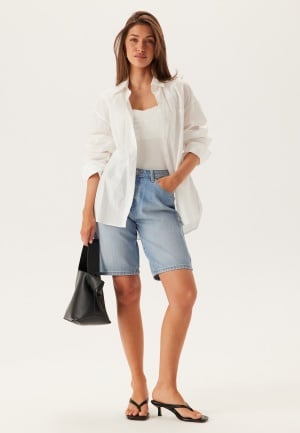 ONLY Onlsonny Hw Wide Dnm Shorts Light Blue Denim S