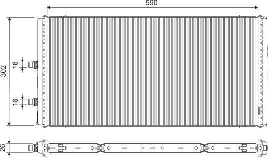 VALEO 701312 Radiator motorkjøling