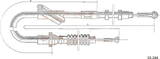 Clutchkabel COFLE 10.244 Clutchkabel COFLE 10.244