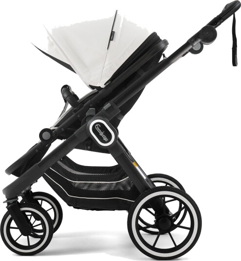 Emmaljunga NXT90 Black m/ Sittedel ERGO Leatherette White