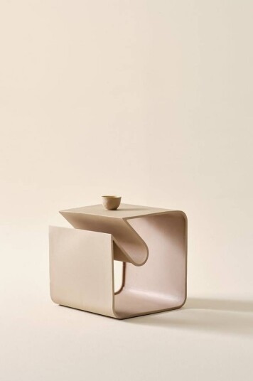 KUROW sidebord 40x40 cm Beige