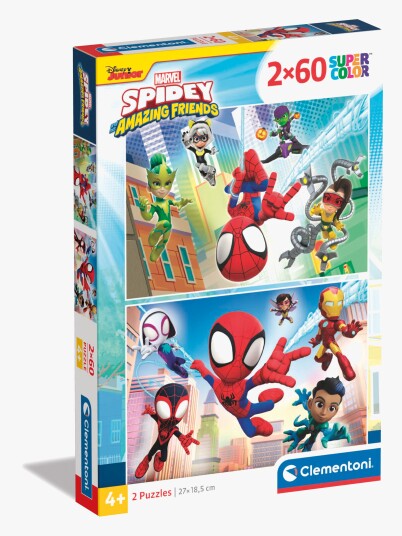 Clementoni Spidey & His Amazing Friends 60 Stykker Komikk 4 År Clementoni Spidey & His Amazing Friends 60 Stykker Komikk 4 År