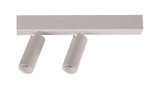 A block slim dobbel spot med base 2700K 2 x 9,1 Watt   Dimbar   Hvit