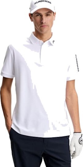 J. Lindeberg Tour Tech Polo White L