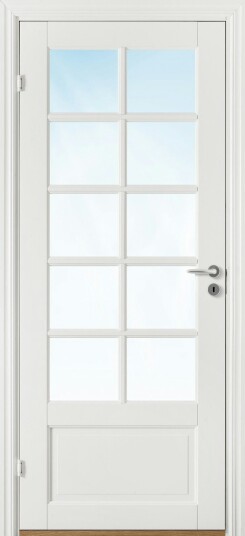 Innerdør Bygg1 Odin FW Hvit Glass