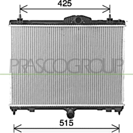 PRASCO PG530R004 Radiator motorkjøling