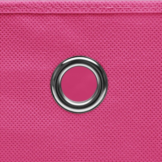 vidaXL Oppbevaringsbokser med deksler 4 stk 28x28x28 cm rosa vidaXL Oppbevaringsbokser med deksler 4 stk 28x28x28 cm rosa