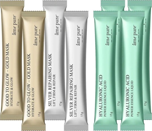 âme pure Jelly Glow Rubber Mask Mix 4 Pcs Peel-Off Face Mask Set Nude 4 PCS