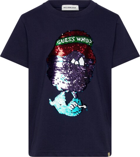Billieblush Short Sleeves Tee Shirt NAVY 110 Billieblush Short Sleeves Tee Shirt NAVY 110