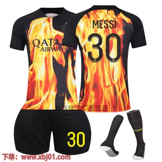 23 24 Messi 30 Paris Saint Germain spesialutgave co branded ny sesong siste voksen barne jersey fotball Kids 20110 120cm