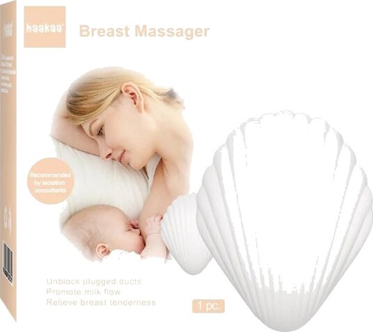 Haakaa Haakaa Musling Brystmassager - White - ONE SIZE Haakaa Haakaa Musling Brystmassager - White - ONE SIZE