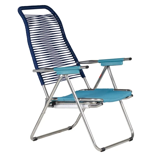 Fiam Spaghetti solstol pop blue/turquoise/white/turquise aluminium