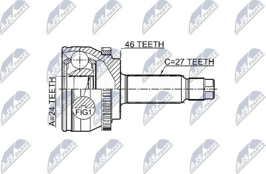 Nty Drivknute drivaksel NTY NPZ KA 359