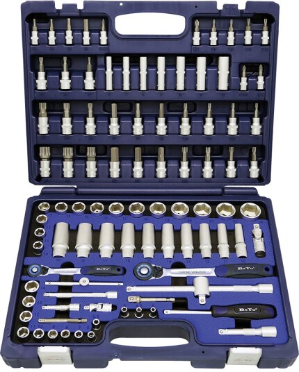 Bato Verktøysett Kombi Pipenøkkelsett 1/4"-3/8" 92 Deler