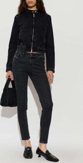 Diesel Dame Jeans Svart W25 L32,
